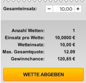 CL Kombiwette Deutschland Bet3000 Quote
