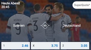 Betano Spanien Deutschland Super Quoten