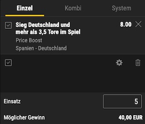 Bwin ESP GER Price Boost