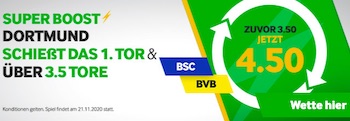 Betway BVB Super Boost gegen Hertha