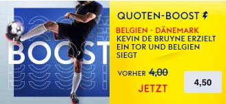 SkyBet Belgien Dänemark Boost