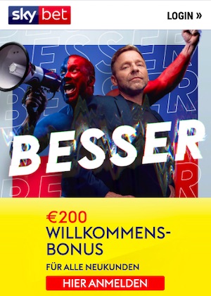 SkyBet 200€ Willkommensbonus