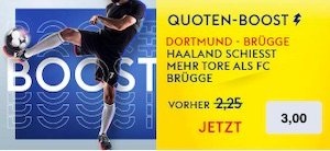 Sky Bet Haaland Boost gegen Brügge