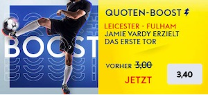 SkyBet Leicester Fulham Vardy Boost