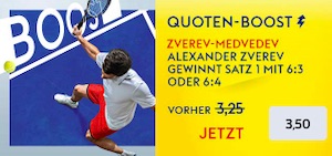 Zverev Medvedev Boost bei Skybet