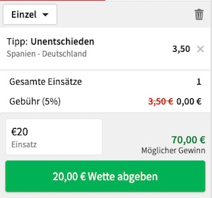 Spanien Deutschland Tipico Quoten