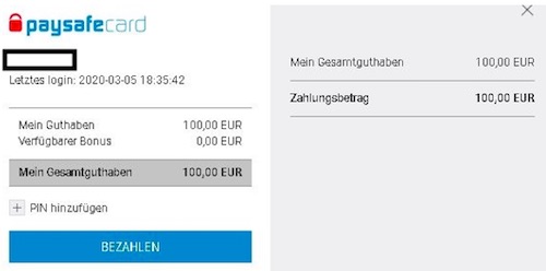 Zahlung abschließen bei Mybet