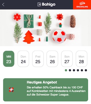 Bahigo Super League Cashback