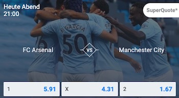 Betano Arsenal Manchester City Quoten