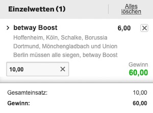 Betway DFB Pokal Buli Boost