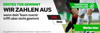 Betway Frankfurt Gladbach erstes Tor