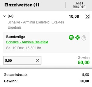 Schalke Arminia Quoten Betway