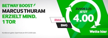 Betway Real Gladbach Torschützen Boost