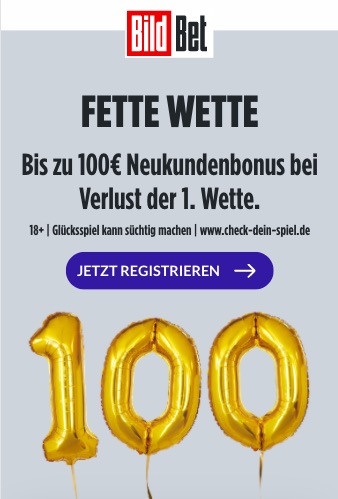 Bildbet Bonus 100 Gratiswette