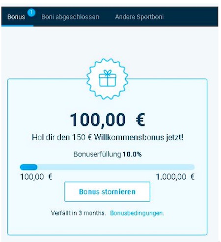 Mybet Bonus Verlauf