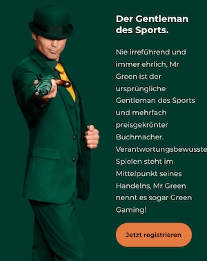 Mr Green Gentleman Wettangebot