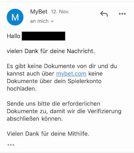 Email Kontakt Mybet