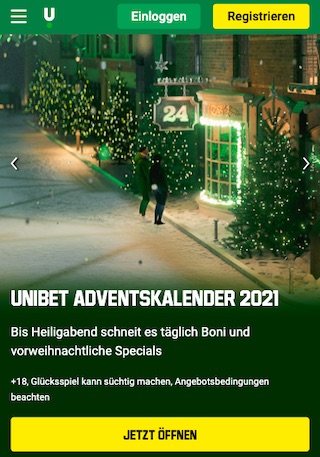 Unibet Advent Calender 2021