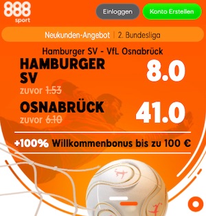 HSV Osnabrück Quoten 888sport