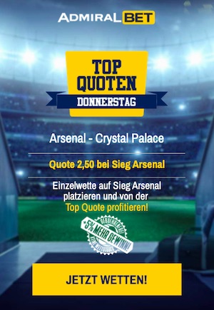 Arsenal Topquote Admiralbet