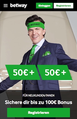 betway bonus 100 euro