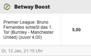 Betway Burnley Manchester United Boost
