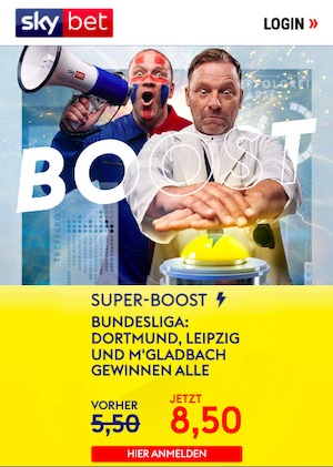 SkyBet Bundesliga Spieltag 16 Super Boost