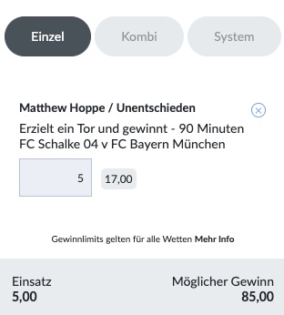 Schalke Bayern Hoppe trifft