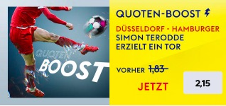 SkyBet Düsseldorf HSV Terodde Boost