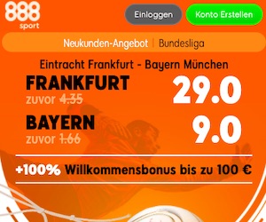888sport Frankfurt Bayern Quoten