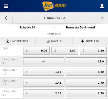 Schalke Dortmund Bet3000 Wetten