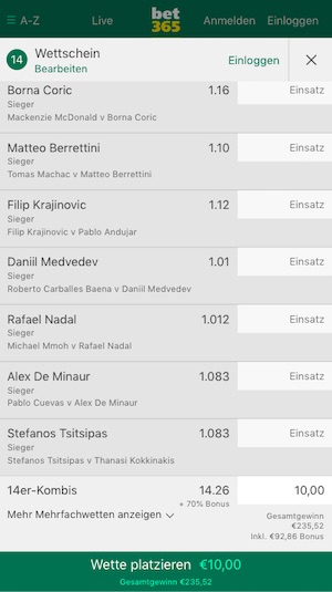 Bet365 Tennis Bonus Australian Open