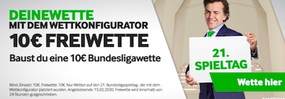 Betway Buli Spieltag Konfigurator Freiwette