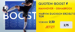 SkyBet Ducksch Boost H96 Osnabrück