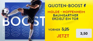 Molde Hoffenheim Baumgartner Boost SkyBet