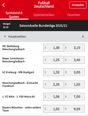 Tipico Bundesliga Saisonduelle Quoten
