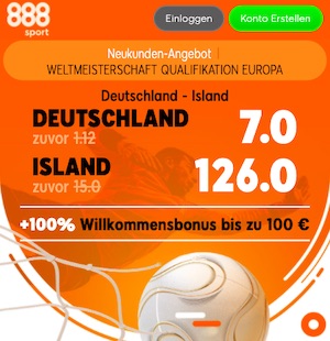 888sport Deutschland Island QuotenBoost