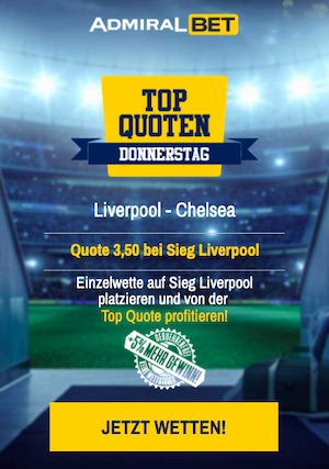 Liverpool Chelsea Topquote Admiralbet