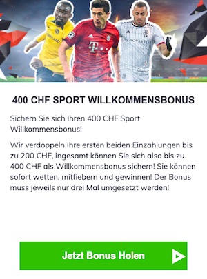 Bahigo 400 CHF Bonus
