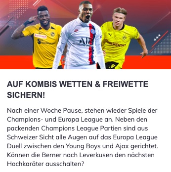 Bahigo Champions League Freiwetten