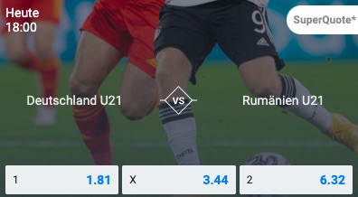 Deutschland Rumänien U21 Topquoten