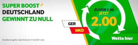 Betway Deutschland Nordmazedonien Boost