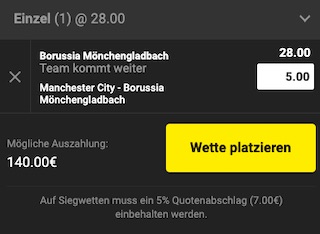 Unibet Gladbach Aufstieg Wette
