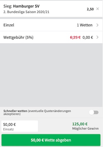 HSV Meister Wette Tipico