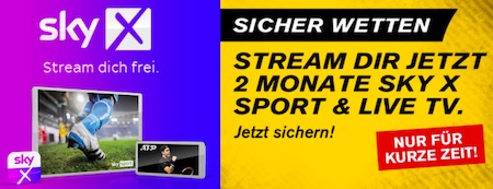 Interwetten Sky X 2 Monate gratis