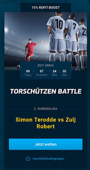 Mybet torschütze Battle