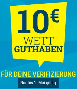 Sportwetten.de 10 Euro Verifizierung