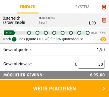 Tipp3 Österreich Färöer
