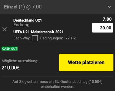 Deutschland U21 EM Europameister Quote