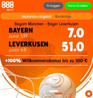 888sport Bayern Leverkusen Boost